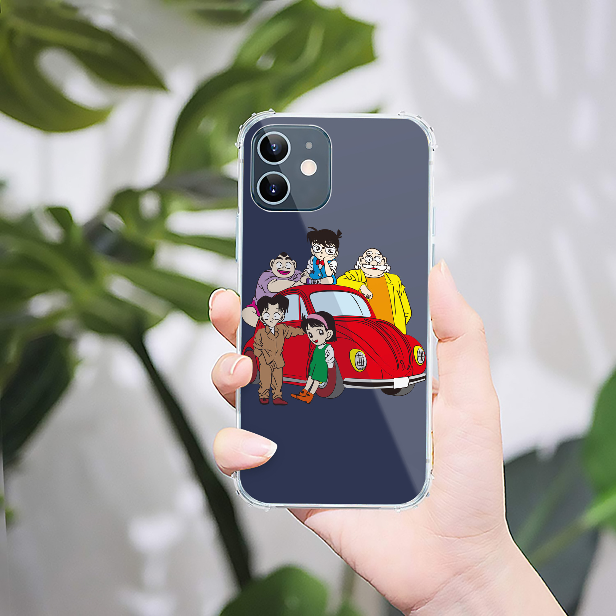 （画像用） 名探偵コナン Detective Conan 【iPhone 12シリーズ対応】透明スマホケース（クリアソフトケース）